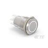 Alcoswitch AV19 DPM 5A FIX RING LED WHITE 24V AV1920R124Q04